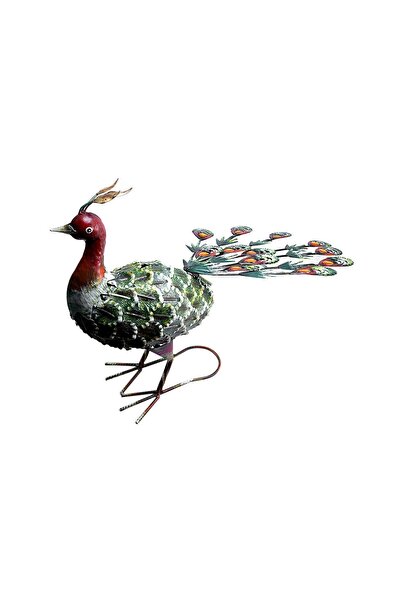 JollyMag Decoratiune gradina, metalica, paun verde, 23x62x43 cm