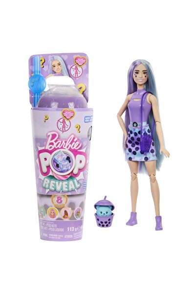 JollyMag PĂPUSĂ BARBIE POP REVEAL CU CEAI CU SPUMĂ DE BULE ȘI LAPTE TARO