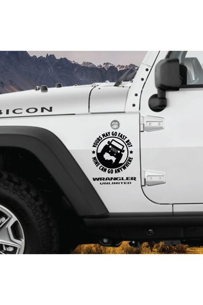 JollyMag Sticker autoadeziv pentru vehicule Off Road, model "You Can Go Fast"...