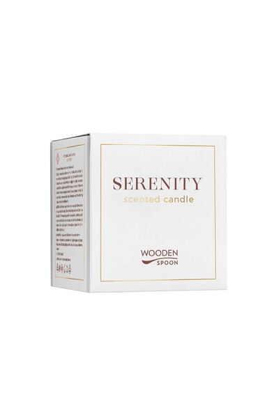 Wooden Spoon Lumânare cu flori albe Serenity, 200g