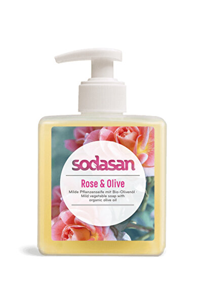 Sodasan Sapun lichid gel de dus bio trandafir masline 300ml SODASAN