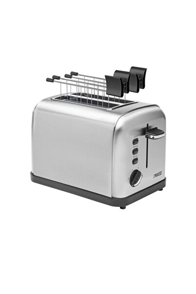 PRİNCESS Prăjitor de pâine cu 2 fante, 950 W, „Stil oțel 2”
