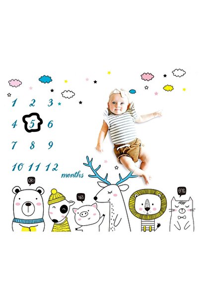 drool Deka Milestone pro nezapomenutelné fotografie - Přátelská zvířata Model B