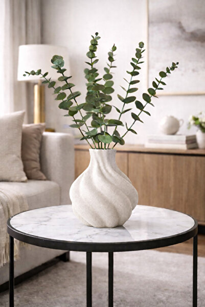 Limon 3D Desing Vasă din plastic cu aspect de beton - Decor pentru sufragerie...