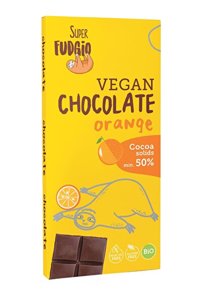 JollyMag Ciocolata cu portocale bio 80g Super Fudgio