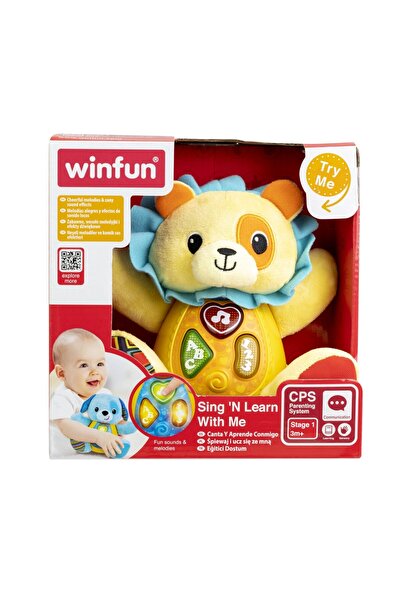 WINFUN Canta Si Invata Cu Leul Caesar Pentru Bebelusi,