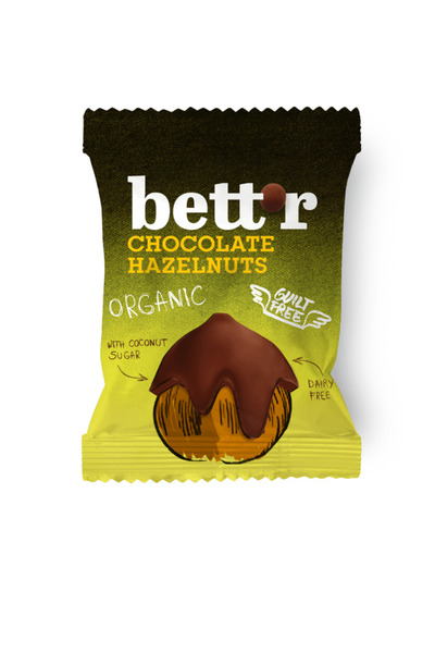 BETTR Alune de pădure acoperite cu ciocolată 40 g