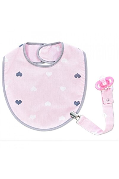 Babyjem Σαλιάρα με θήκη πιπίλας (Χρώμα: Γκρι)