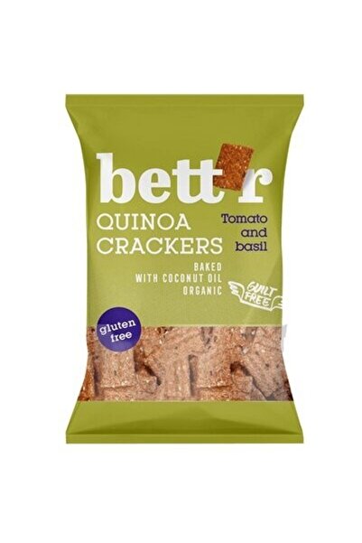 BETTR Biscuiți cu quinoa, roșii și busuioc fără gluten 100g