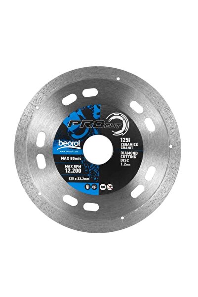 beorol Disc diamantat pentru plăci ceramice și granit, 125 mm/22,2 mm,