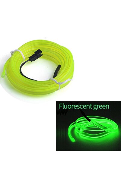 Avex Fir Neon Auto "EL Wire" culoare Verde Fluorescent, lungime 5 M