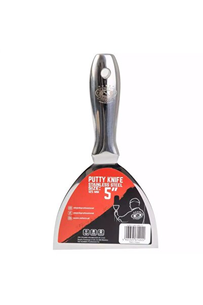 olejnik Spaclu din oțel inoxidabil, manieră metalică, 125 mm