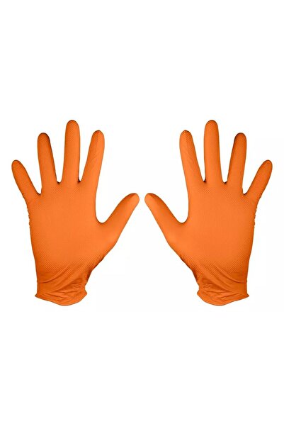 JollyMag Manusi nitril, unica folosinta, portocaliu, set 50 buc, marimea L, NEO