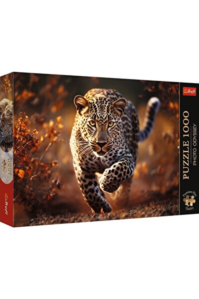 JollyMag PUZZLE TREFL 1000 PREMIUM PLUS PHOTO ODYSSEY LEOPARD