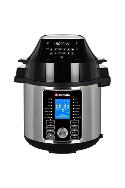 Zokura Oală sub presiune electrică, multifuncțională, 2 în 1, 5,6 l, 1500 W -