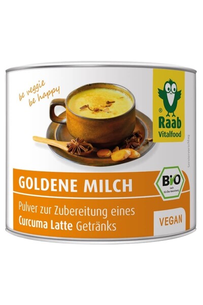 RAAB Lapte Golden Bio 70 g (Băutură instant cu turmeric)