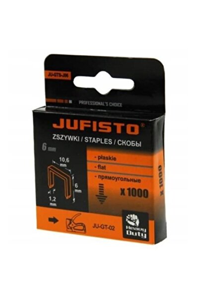 jufisto Staples type G/10, 6 mm, 1000 pcs,