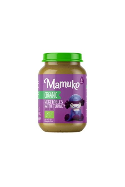 Mamuko Piure de legume cu curcan, 190g,