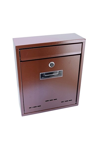 JollyMag Mailbox, brown, 26x9x31 cm, Flatblock