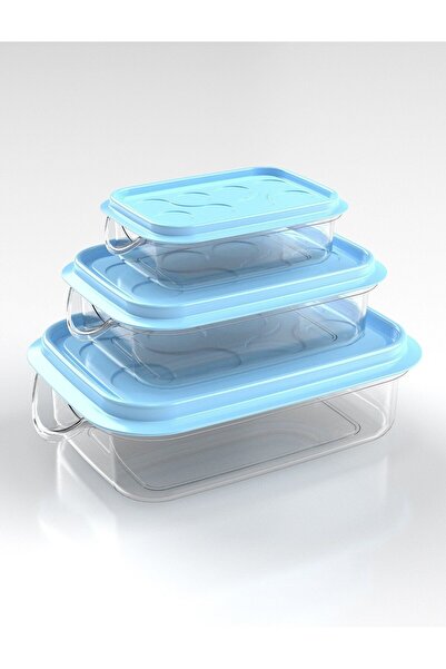 sterk Set Cutii Alimente Dreptunghiulare Luna 3 Piese