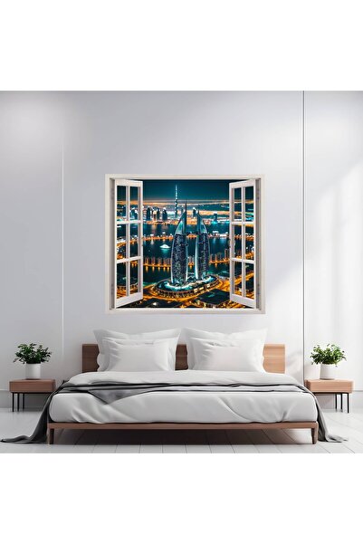 Avex Folie de perete color imprimată, dimensiune 125 x 110 cm, model: VIEW TO...