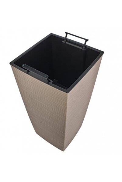 Gimihome Jardinieră înaltă cu ghiveci interior, 22 x 22 x 47, Aurora 887, div...