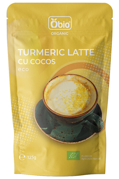 JollyMag Turmeric latte cu cocos bio 125g Obio