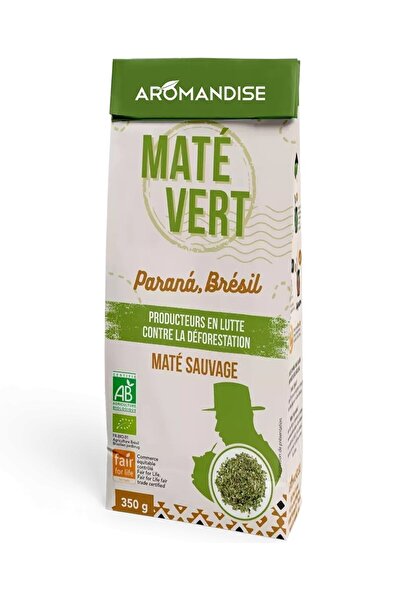 JollyMag Ceai mate verde salbatic, bio, 350g, Aromandise