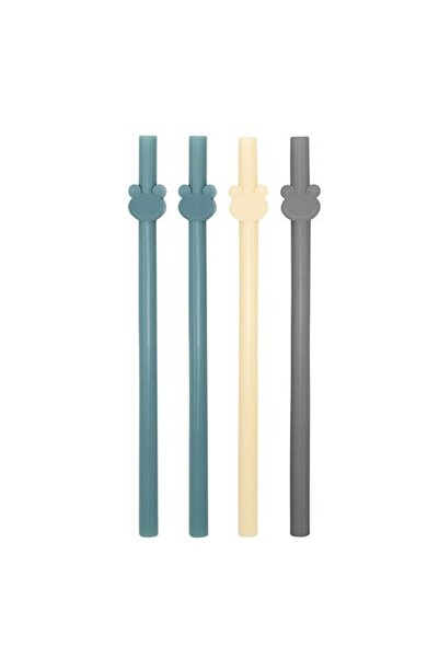 Babyjem Set de 4 paie reutilizabile din silicon (culoare: roz)