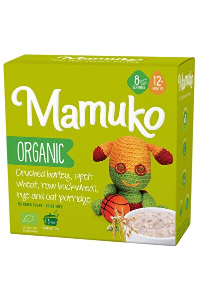 JollyMag Porridge din 5 cereale orz, spelta, hrisca, secara si fulgi de ovaz ...