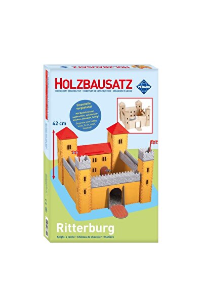 Pebaro 887, Kit de construcție, Castel din lemn, 61 de piese