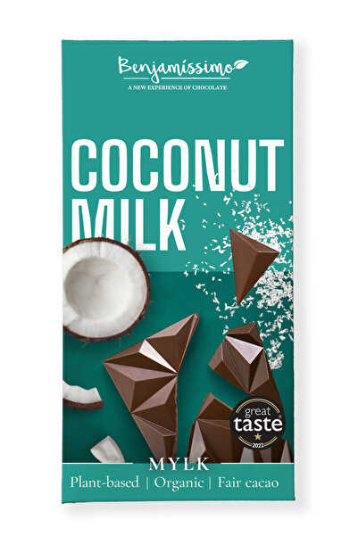 JollyMag Ciocolata cu cocos, bio, 60g, Benjamissimo