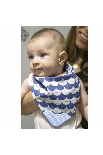 JollyMag Baveta BabyJem tip bandana cu jucarie dentitie (Culoare: Maro)