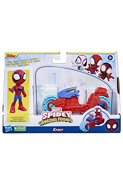 JollyMag SET SPIDEY ȘI PRIETENII SĂI UIMITOARE MOTOCICLETĂ ȘI FIGURINĂ SPIDEY...