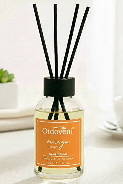 OrdoVeni Oda Kokusu Reed Diffuser 100 ml Mango Çubuklu Oda Kokusu Kalıcı Oda ...