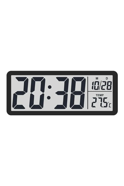 HPYTECH Dijital Masa ve Duvar Saati Termometre & Nem Göstergeli LCD Saat Büyü...