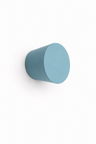 od orient design Gök Mavisi - İskandinav Stili Ahşap Koni Askı