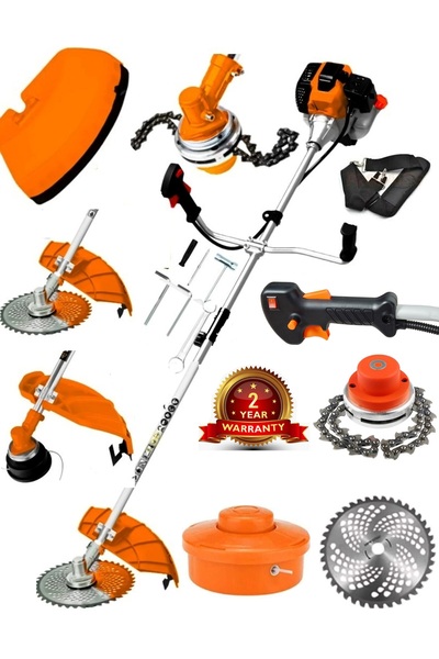 Mager Alman 9.9 Hp Yan Tipi Metal Şanzuman Benzinli Tırpan Biçme Makinesi 52 ...