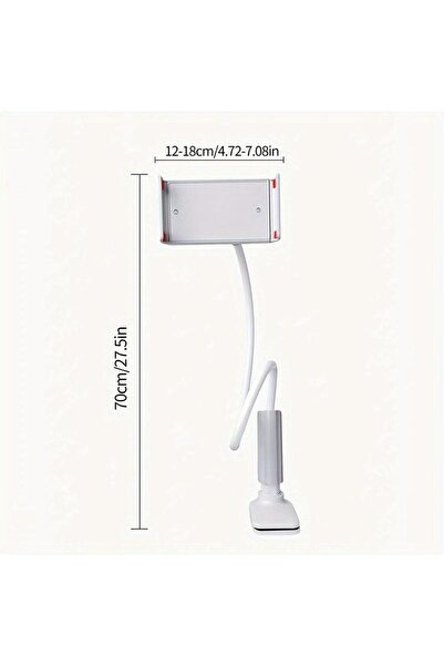 Choice white 360 Degree Rotating Phablet Mobile Phone Holder Spiral Base Lazy...