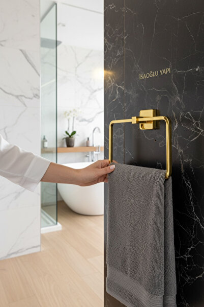 Genel Markalar Parlak Gold Premium Kare Havluluk
