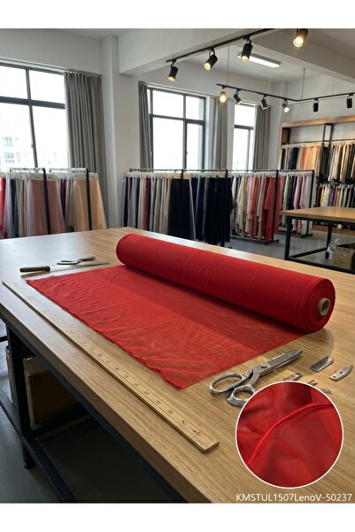 LEVENT ÖZEL Petek Dokulu Dekoratif Tül Perdelik Kumaş 100x300