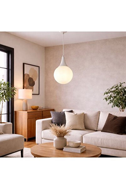 HubRom DAMLA 3062-1750-1D-WHH Λευκός πολυέλαιος 15x70 cm 1xE27 Max 60W