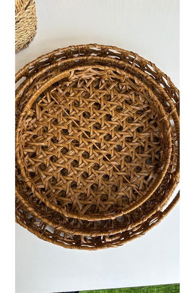 zeynepin dükkanı Kahve Çay Sunum Servis Tepsi 3 adet