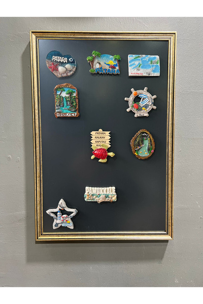 YILDIZ TABLO Mıknatıslı Magnet Pano 53 x 36 cm Dekoratif Metal Magnet Panosu