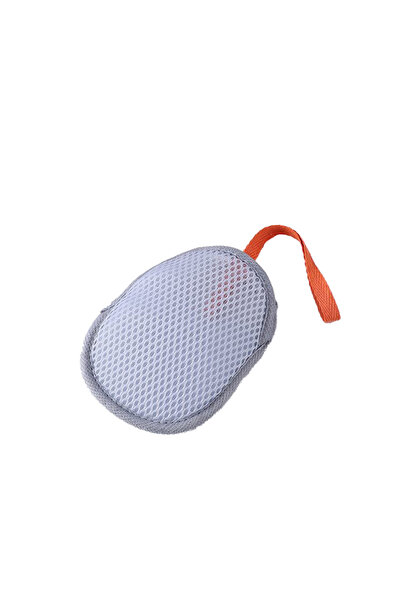 Choice كيس شبكي رمادي اللون لصابون الساندويتش، ذو وجهين، شبكي رغوي للاستحمام،...