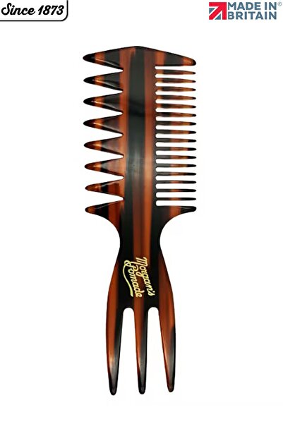 Morgan's Pomade مشط مرهم أفرو ثلاثي الاتجاهات من مورجان - مشط احترافي ثلاثي ا...