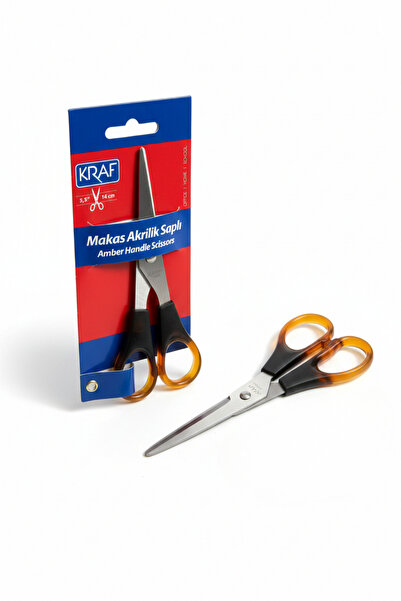 KRAF MAKAS - (14 cm / 5,5 ) - Akrilik saplı makas