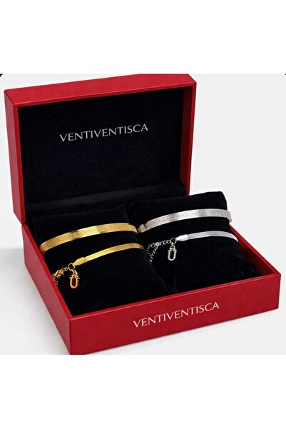 VENTİ VENTİSCA Ayetel Kürsi Bileklik İle İtalyan harfli Bileklik Çift Seti ( ...