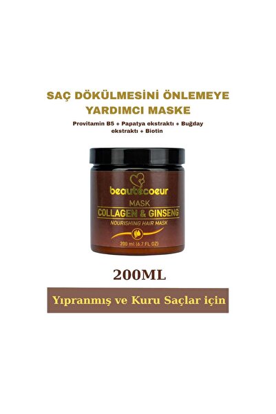 beautecoeur Dökülme Karşıtı Nem Saglayıcı ve Onarıcı Maske