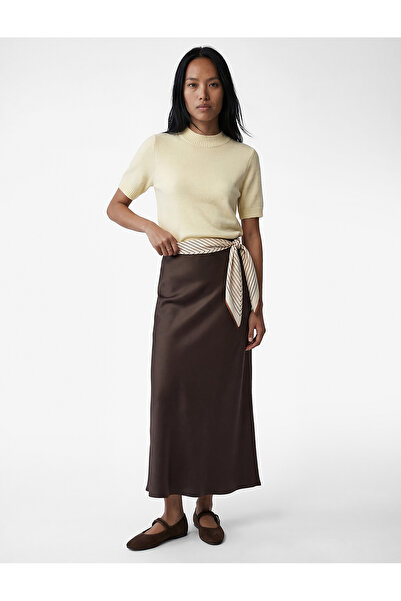 Koton Regular Fit Short Sleeve Stand Collar Knitwear Sweater